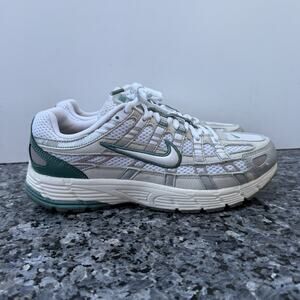 Nike P-6000 Premium Light Bone Bicoastal Green Shoes Sz 8.5 HF4308-072)
